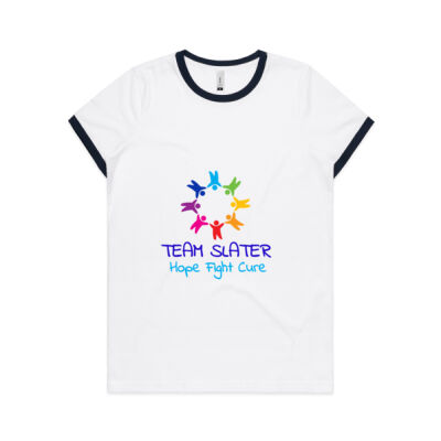 Womens AS Colour Ringer Tee 4053 - Womens AS Colour Ringer Tee 4053 Thumbnail