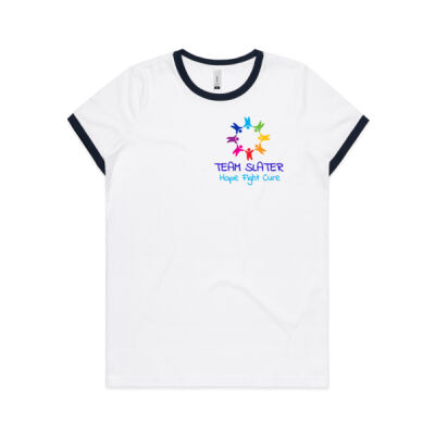 Womens AS Colour Ringer Tee 4053 Thumbnail